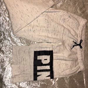 White Victoria’s Secret Pink Sweats